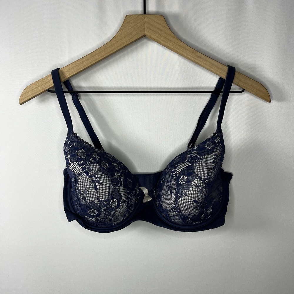 Victoria's Secret Intimates Women Sz‎ 34DD Lace Lined Demi Demi-Buste Double Bra